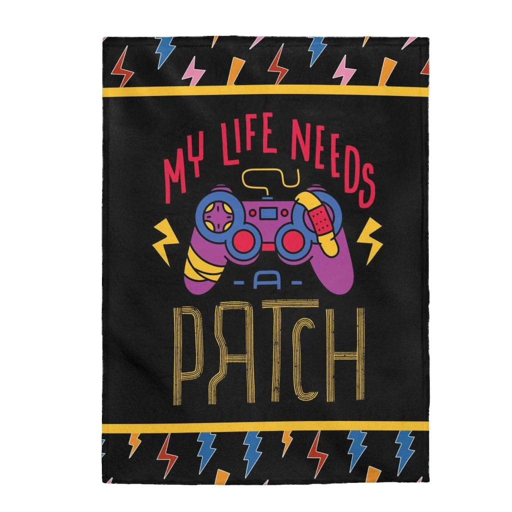 My Life Needs a Patch Gamer Blanket - Image 7