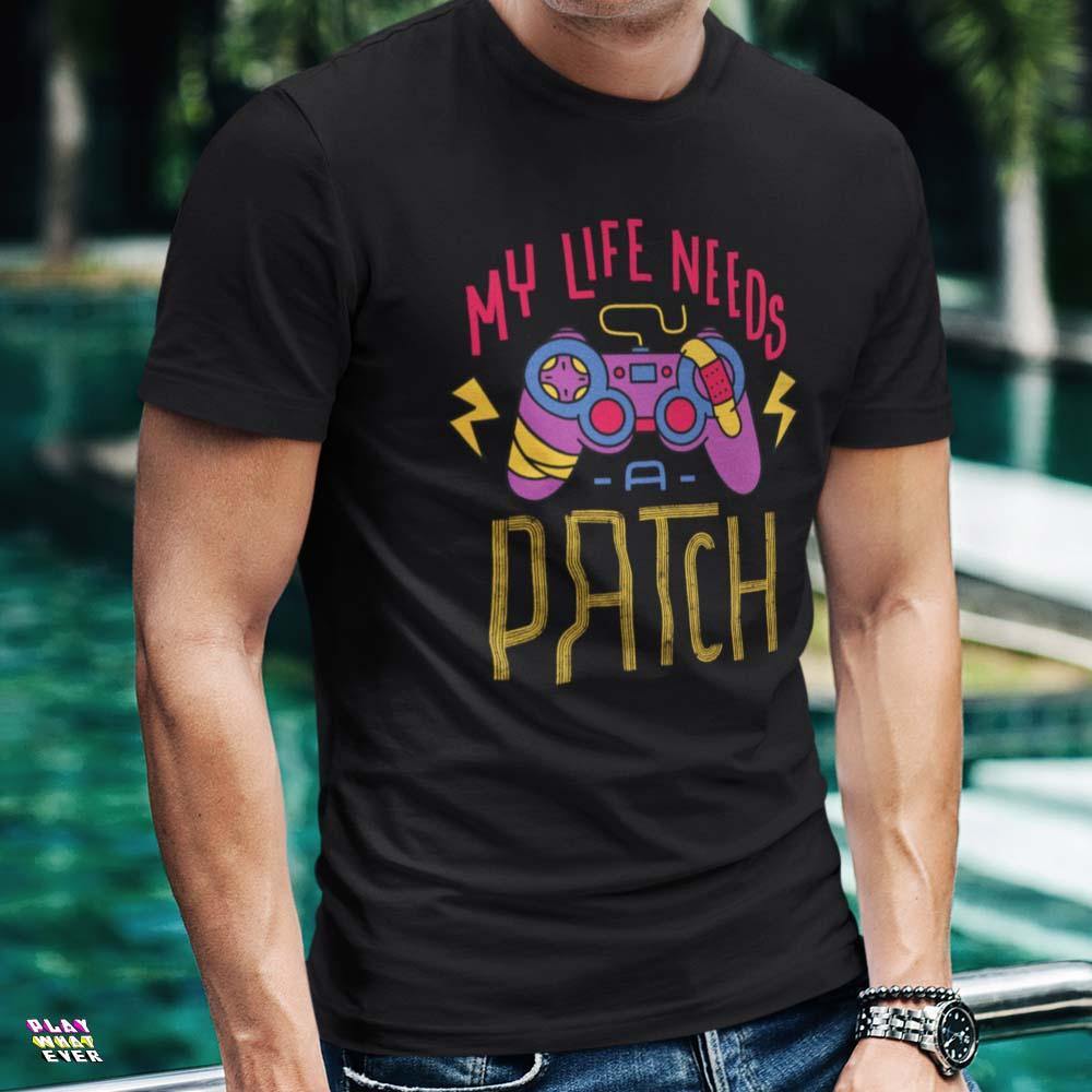 My Life Needs a Patch Gamer Unisex T-Shirt - Image 2
