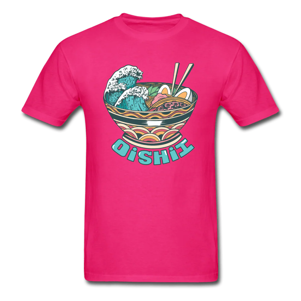 Oishii Desu! Ramen Ocean Unisex T-Shirt - Image 3