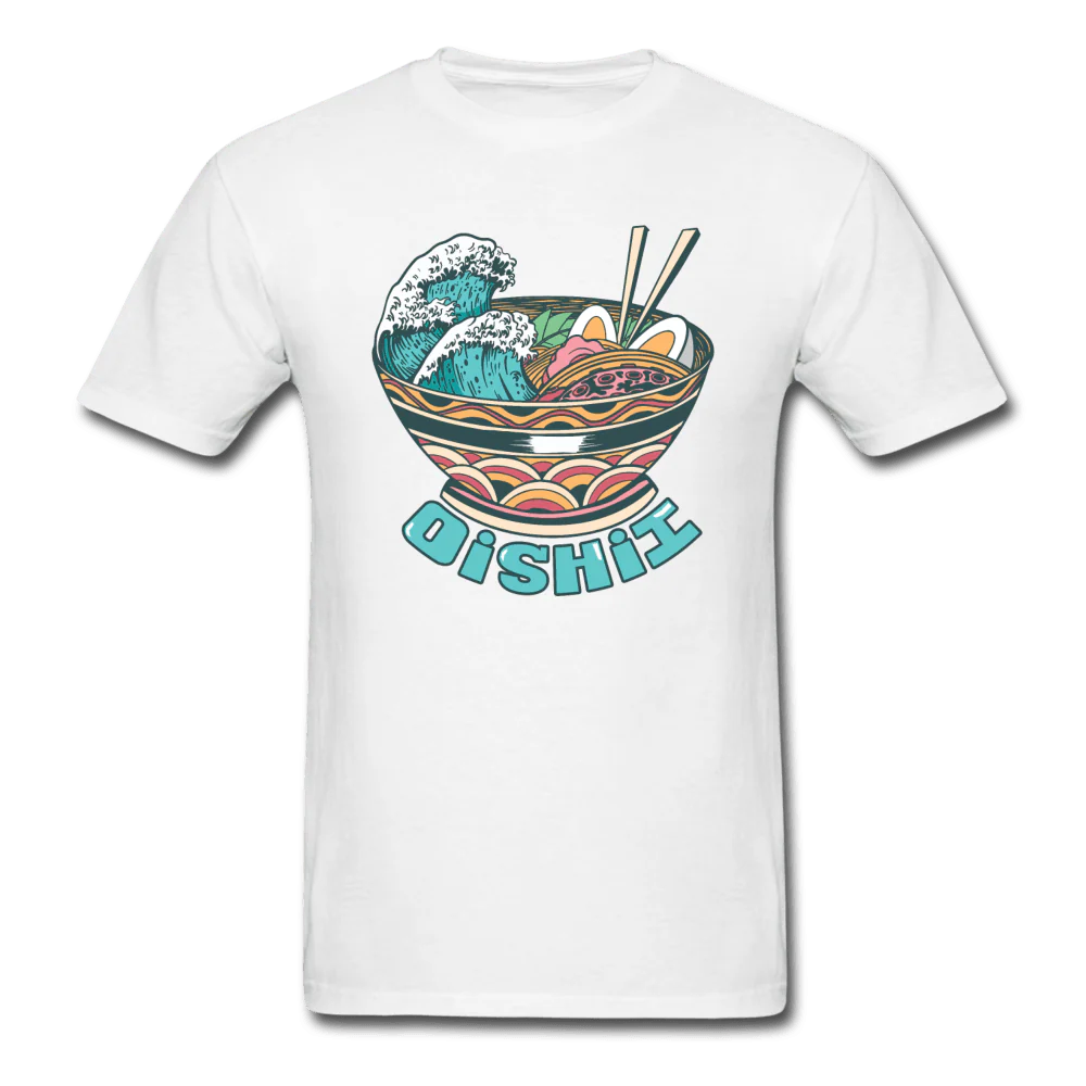 Oishii Desu! Ramen Ocean Unisex T-Shirt - Image 8