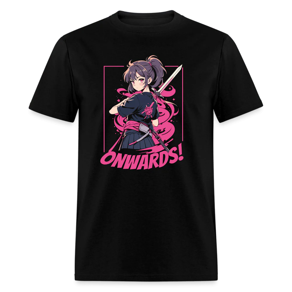 Onward! Anime Sword Girl Unisex T-Shirt - Image 2