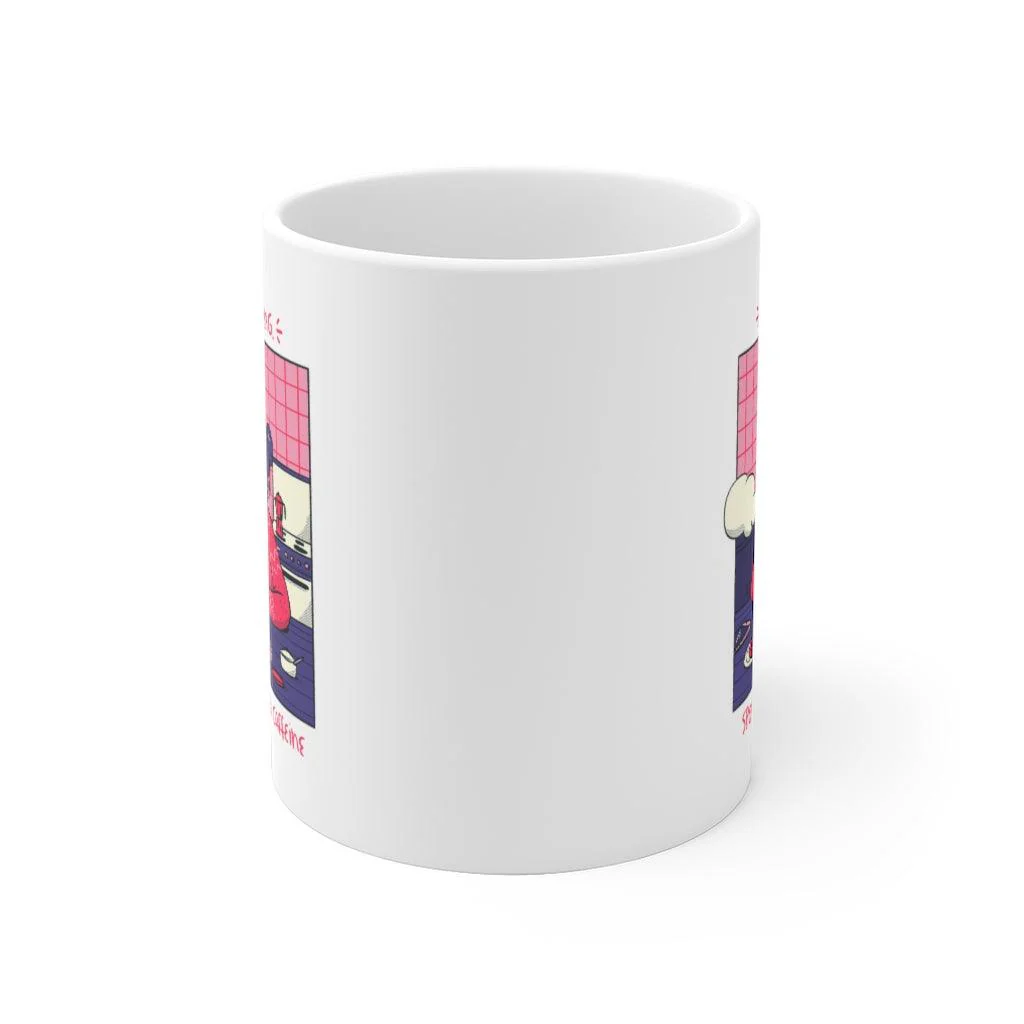 Overthinking Cute Girl Ceramic Mug - Image 6