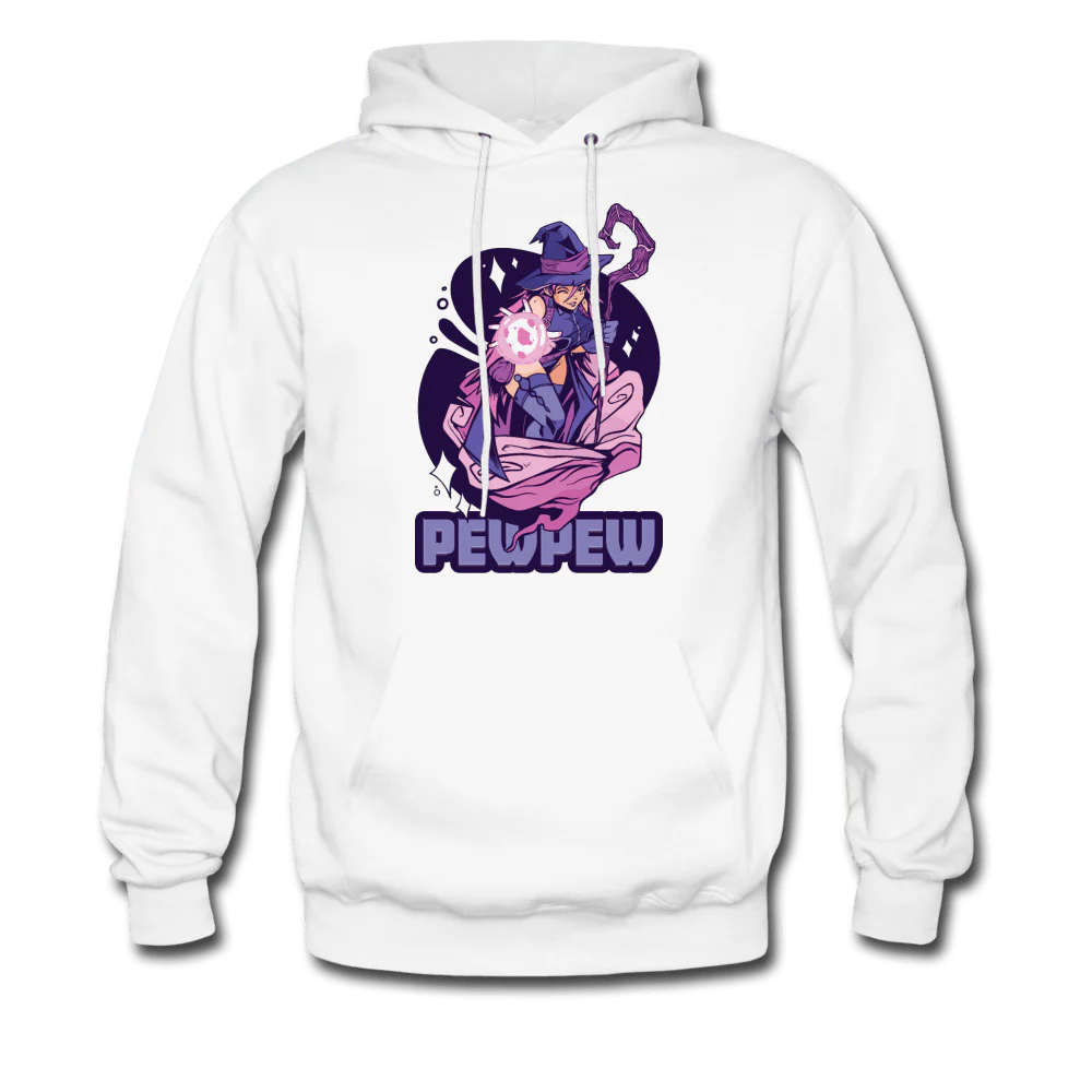 Pew Pew Magical Witch Hoodie - Image 4