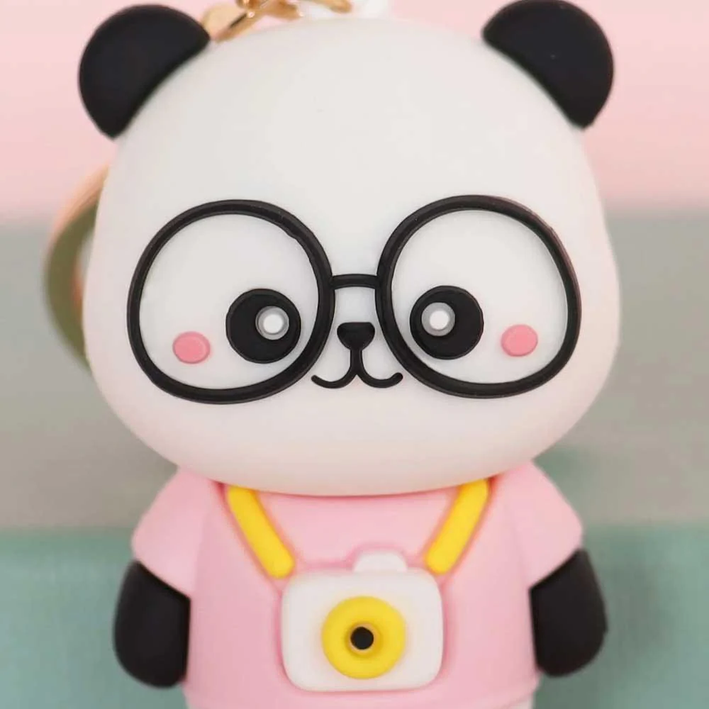 Photographer Panda Tourist Keychain - Image 3