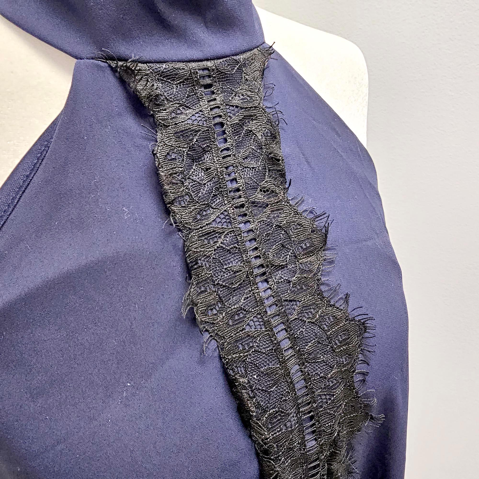 Preloved: Midnight Dance Lace Detail Halter Dress - Image 6