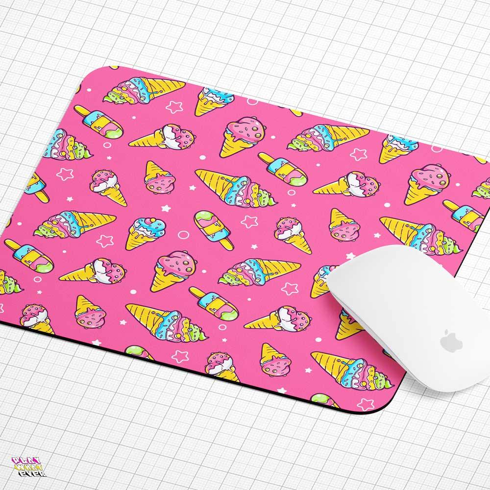 Pretty in Pink Ice Cream Mouse Pad â Sweet, Stylish, and Fun - Image 5
