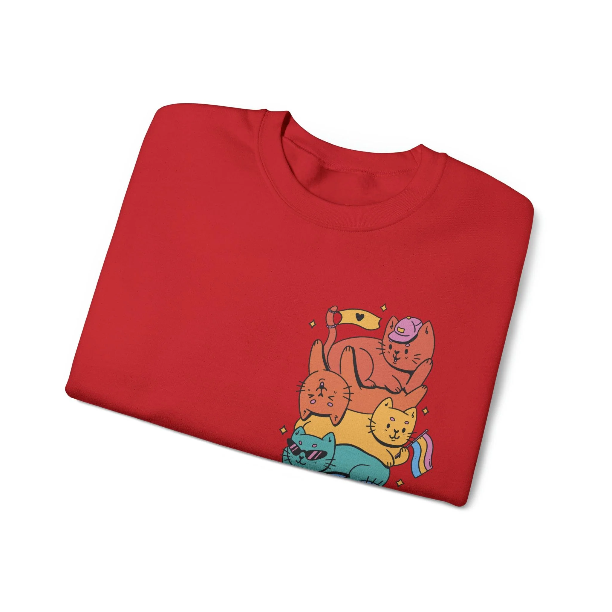 Pride Cats Unisex Sweatshirt - Image 3