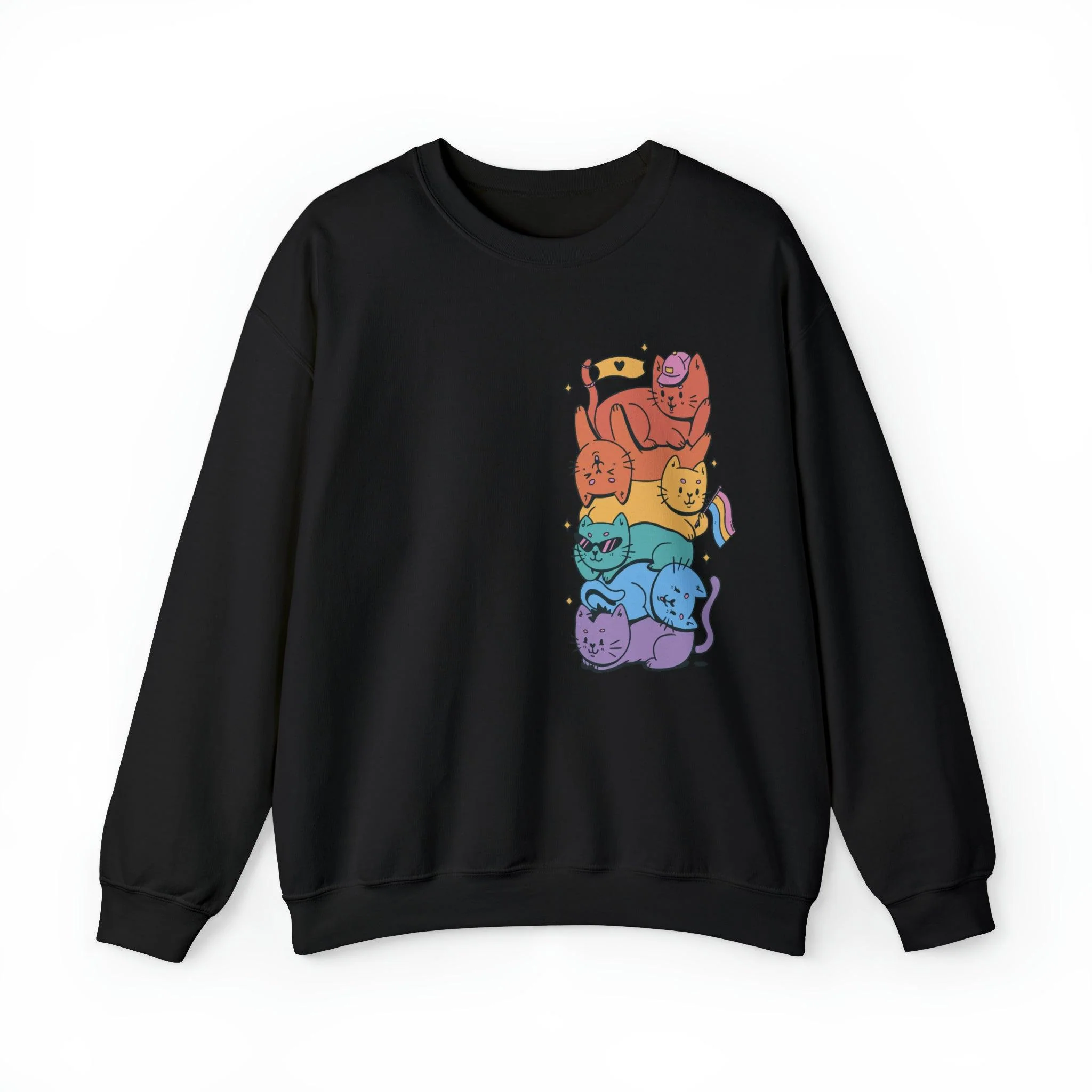 Pride Cats Unisex Sweatshirt - Image 4