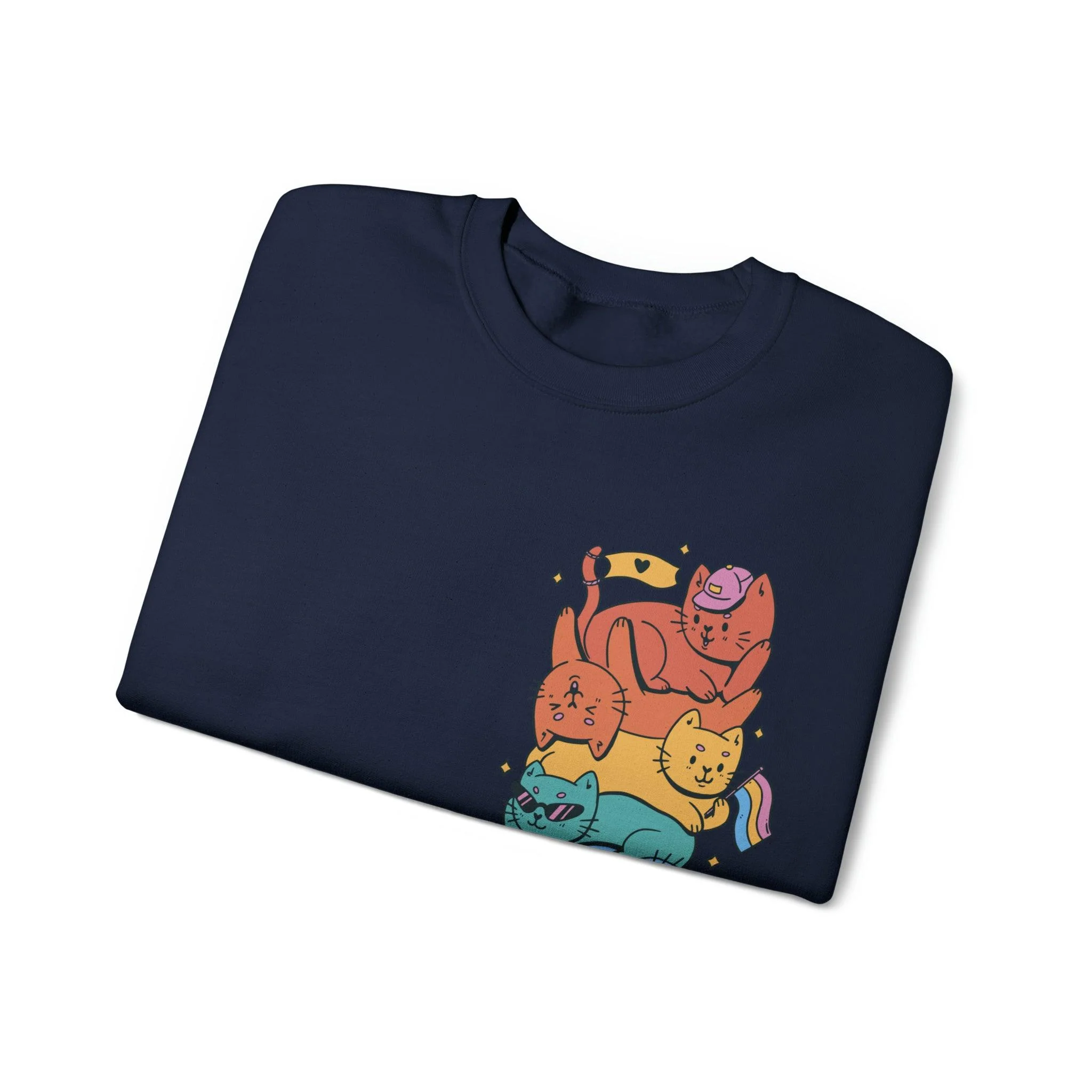 Pride Cats Unisex Sweatshirt - Image 7