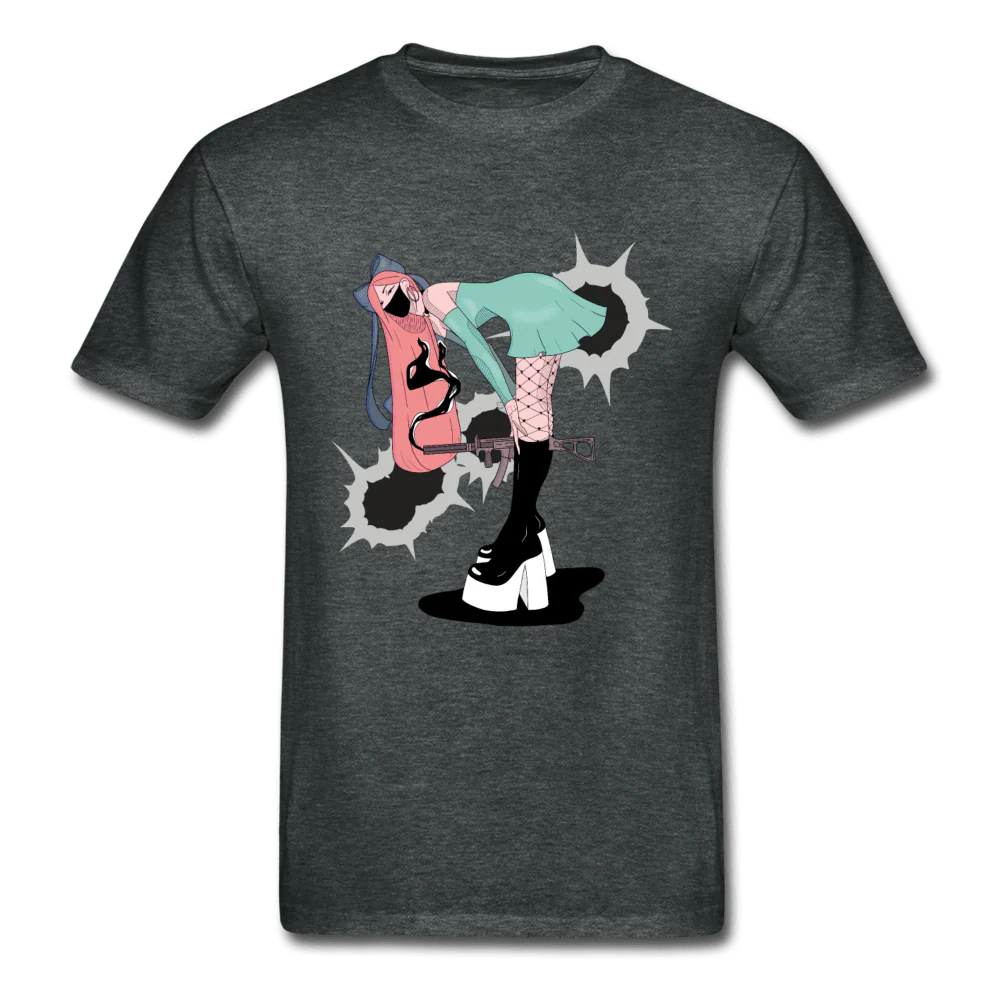 Punk Gunslinger Anime Girl Ultra Cotton T-Shirt - Image 6