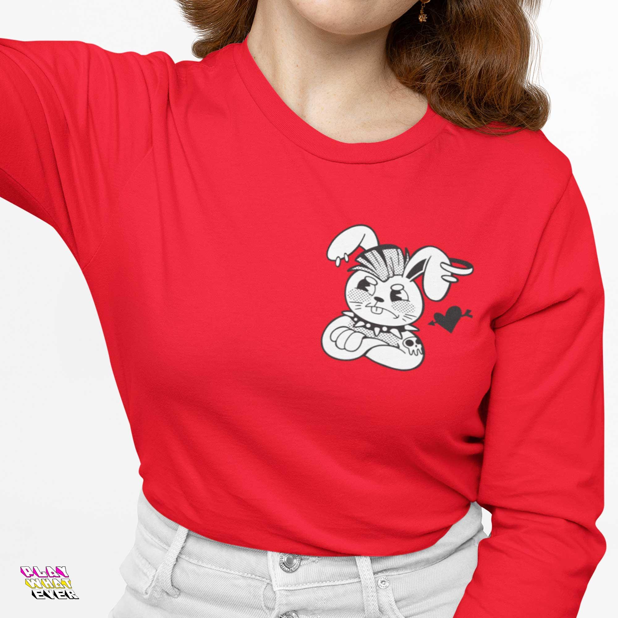 Punk Rabbit's Broken Love Long Sleeve T-Shirt - Image 2