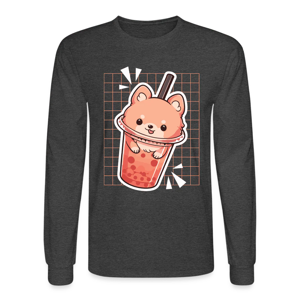 Puppy Bubble Tea Long Sleeve T-Shirt - Image 3