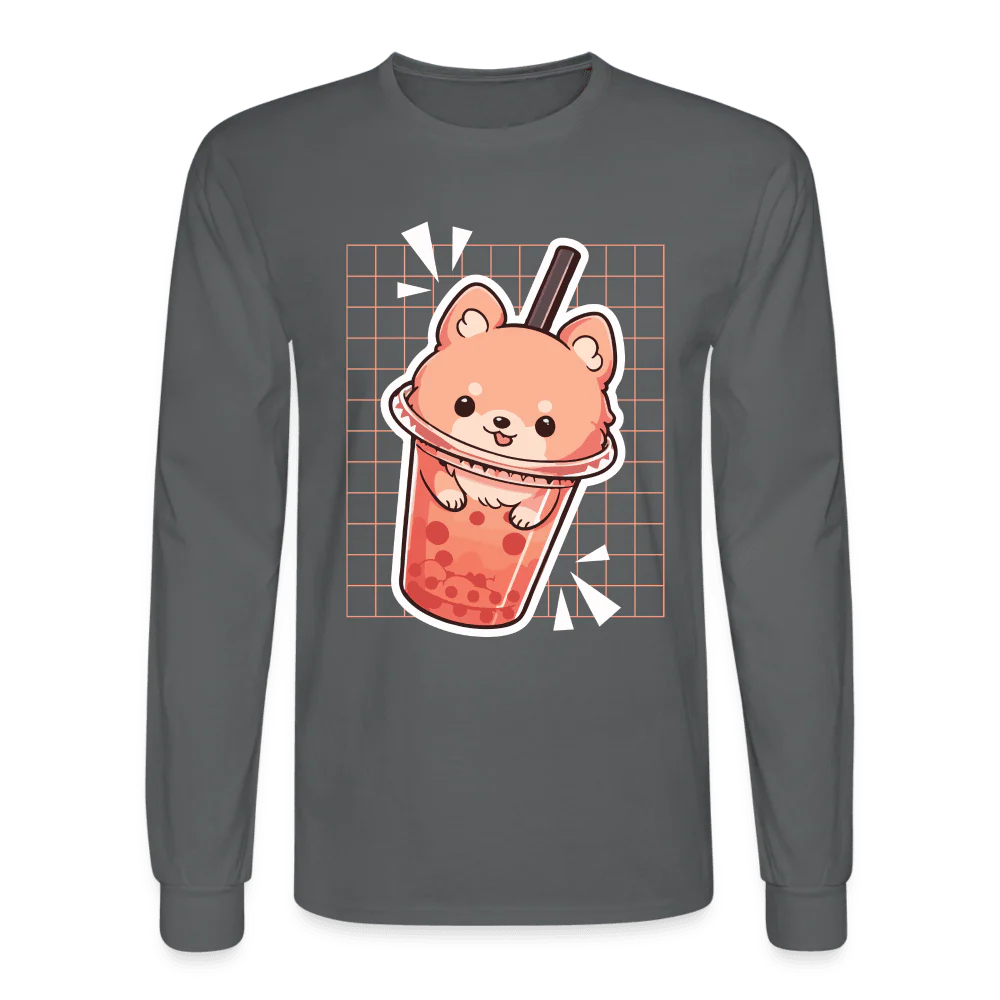 Puppy Bubble Tea Long Sleeve T-Shirt - Image 4