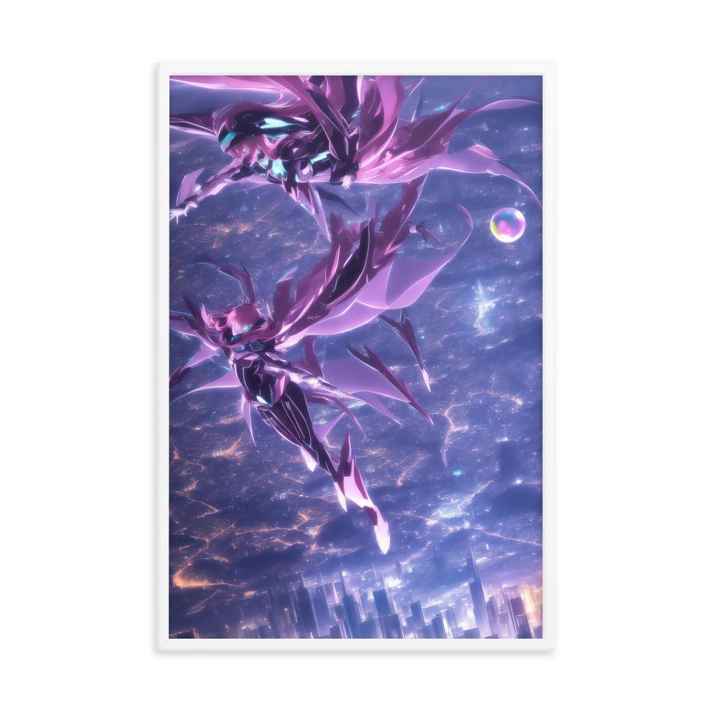 Purple Tinted Galaxy Anime Futuristic Poster - Image 12