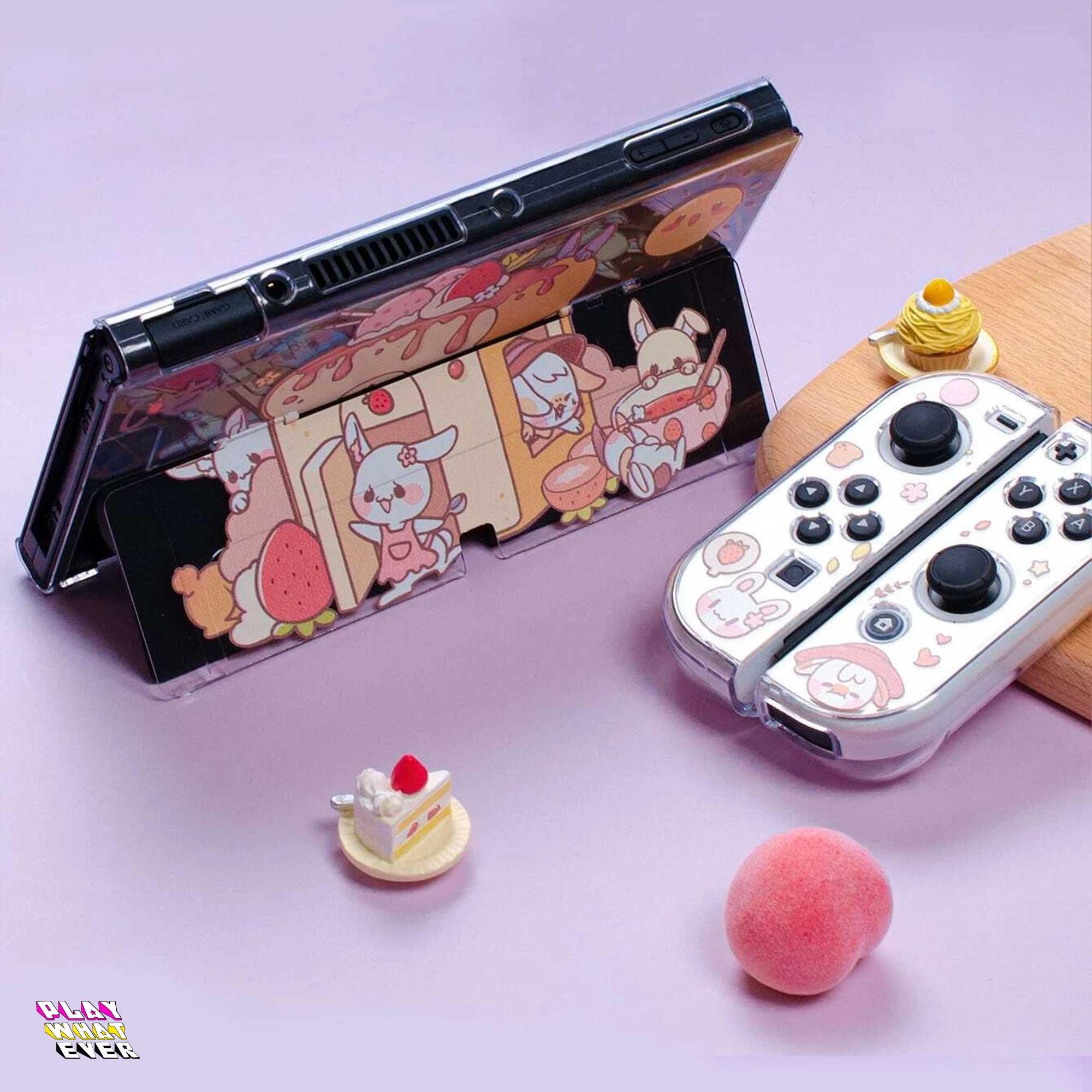 Rabbit Pastry Forest Cute Nintendo Switch Case - Image 4