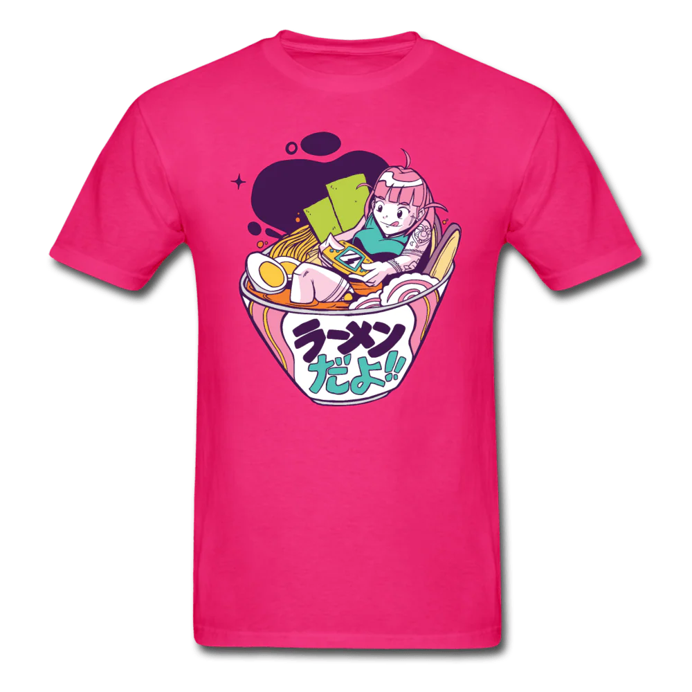 Ramen x Gaming Collab Anime Girl Unisex T-Shirt - Image 3