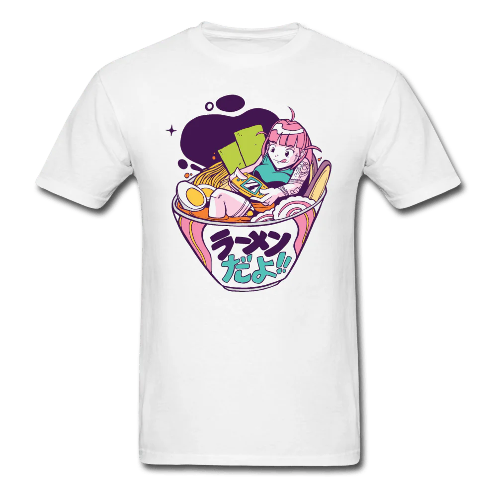 Ramen x Gaming Collab Anime Girl Unisex T-Shirt - Image 6