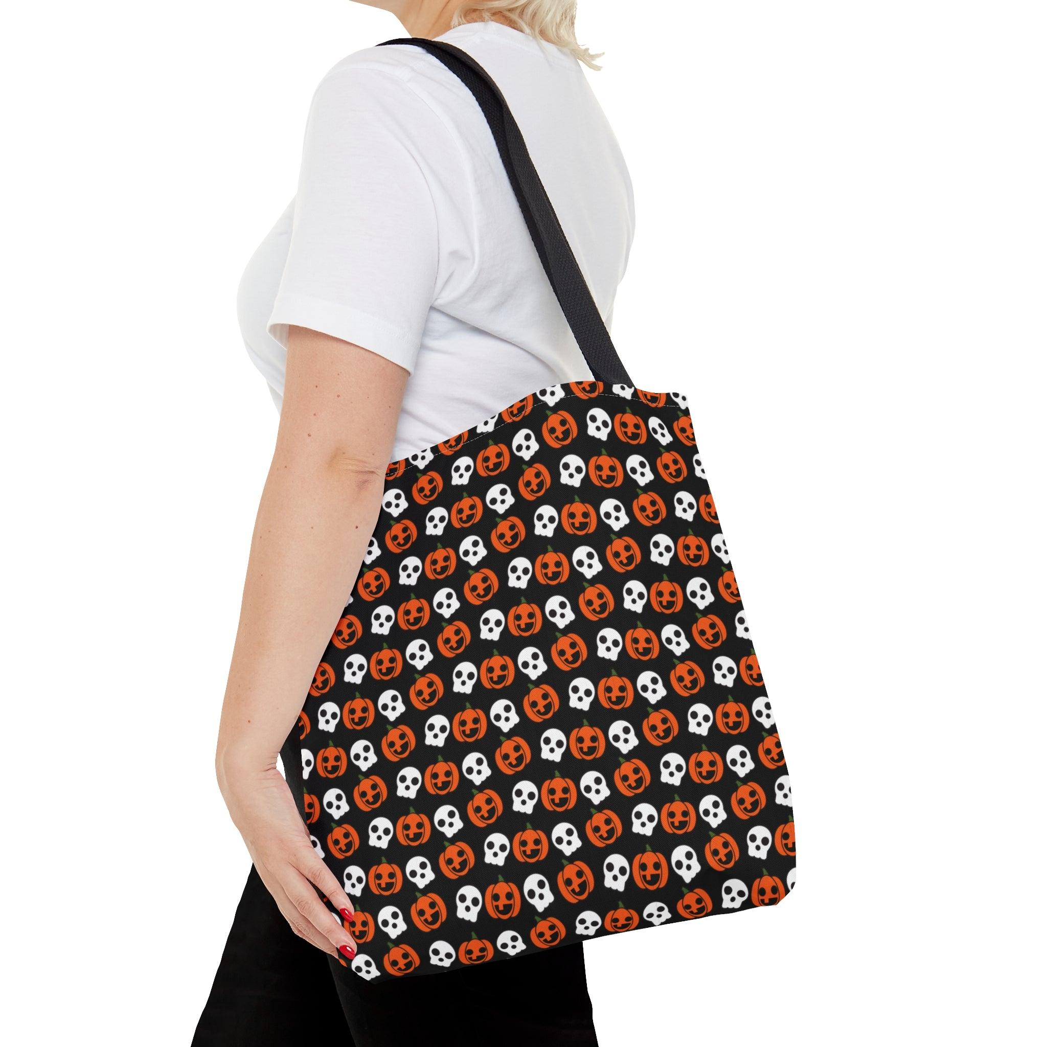 Skulls and Pumpkins Tote Bag - Image 4