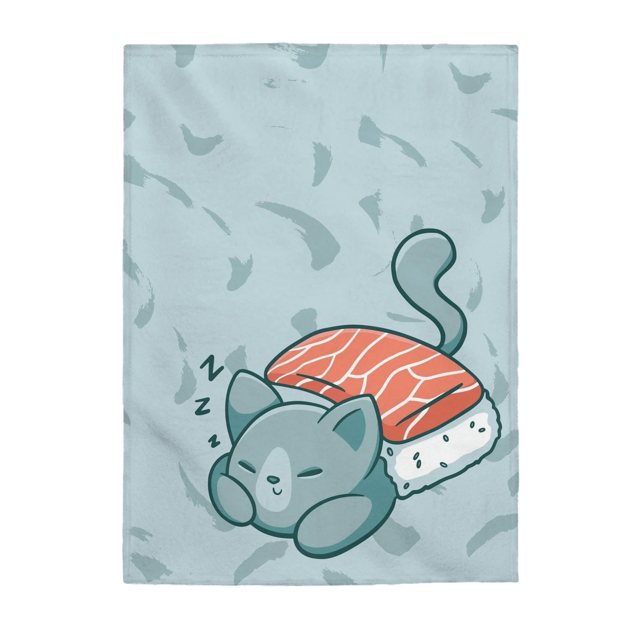 Sushi Cat Cute Velveteen Plush Blanket - Image 4