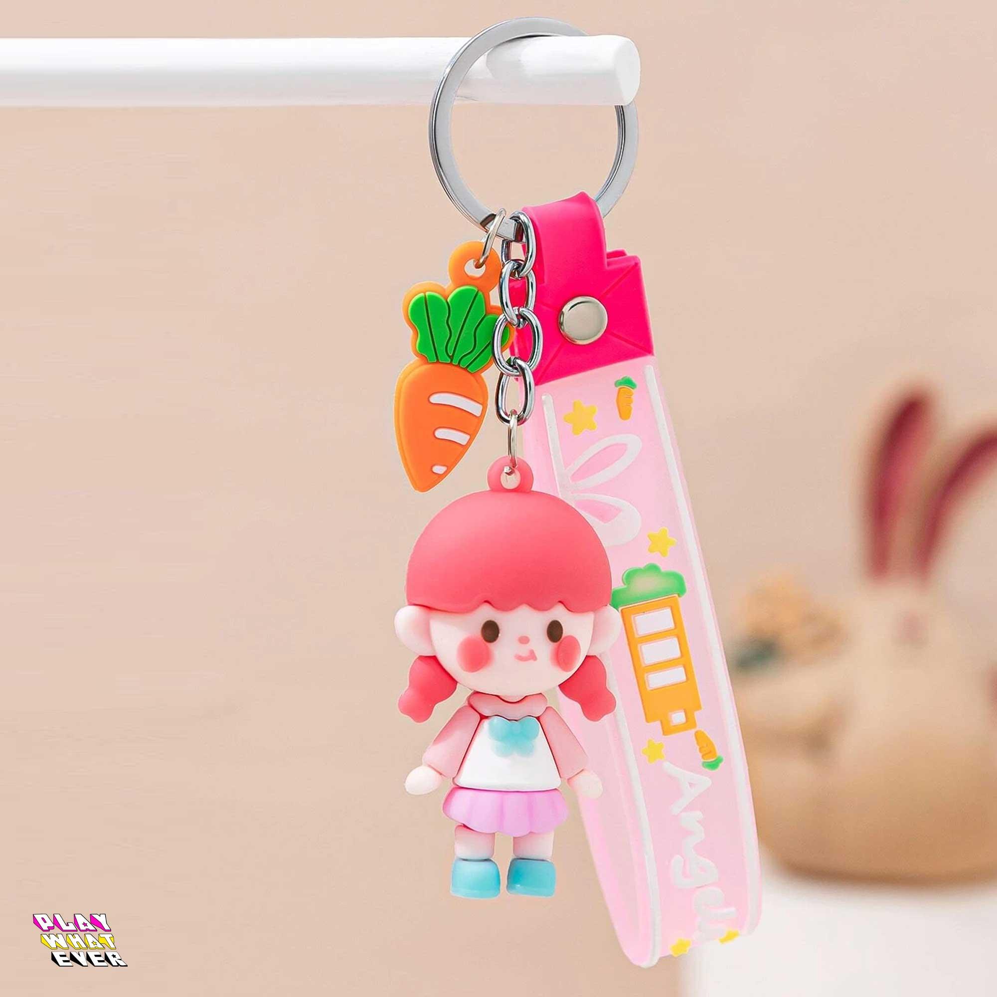 Sweet Sheri Loves Carrots Keychain
