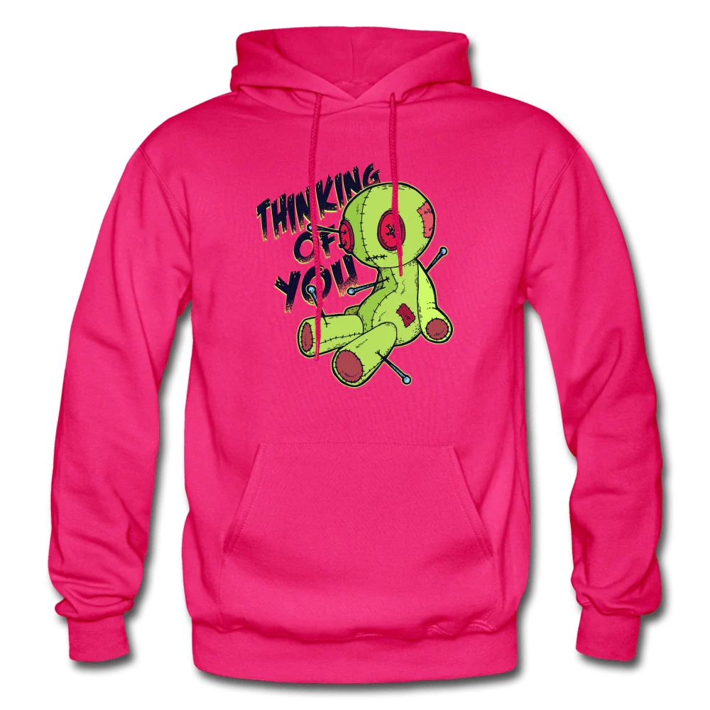 Thinking of You Voodoo Doll Funny Hoodie - Image 3