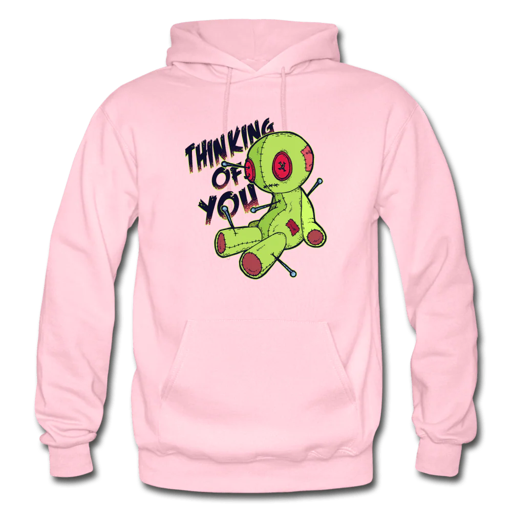 Thinking of You Voodoo Doll Funny Hoodie - Image 6