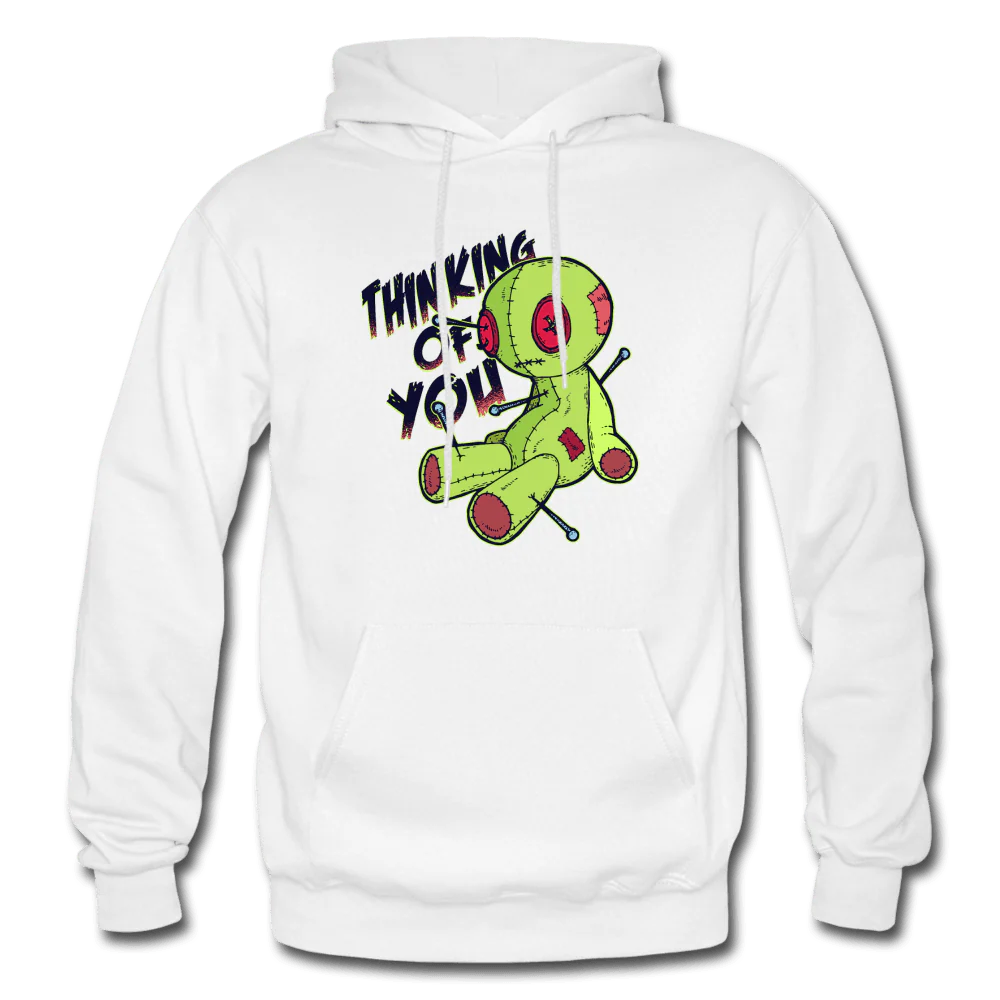 Thinking of You Voodoo Doll Funny Hoodie - Image 8