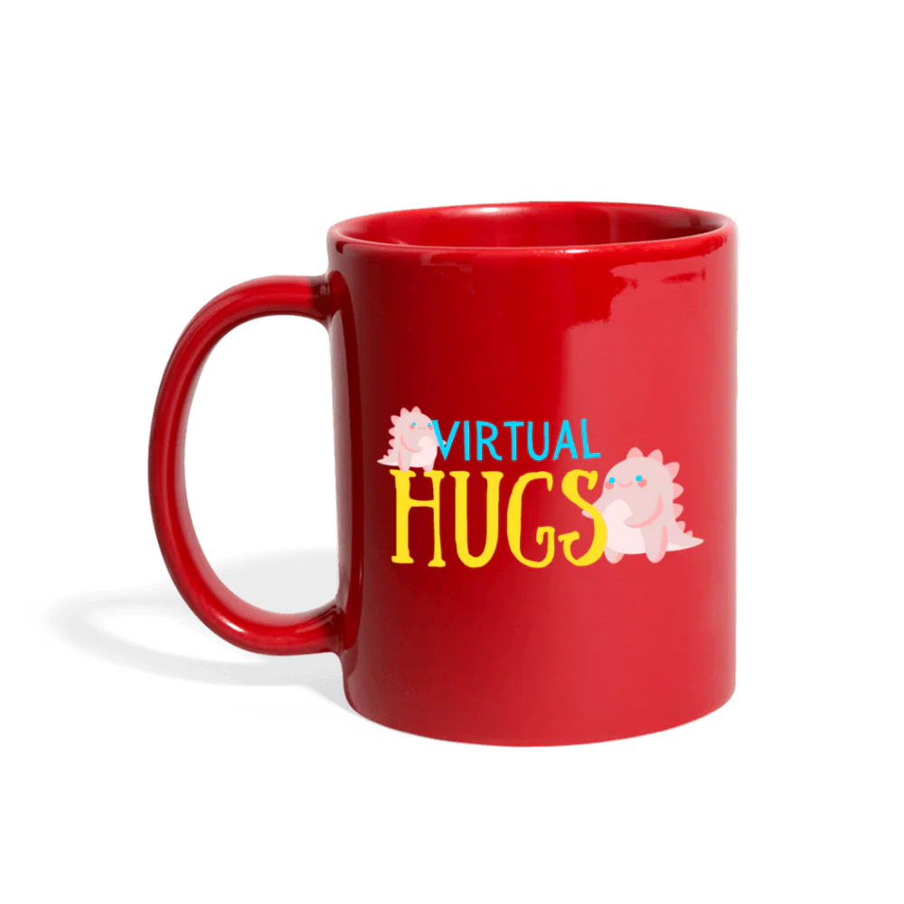 Virtual Hugs Cute Dinosaurs Mug - Image 3