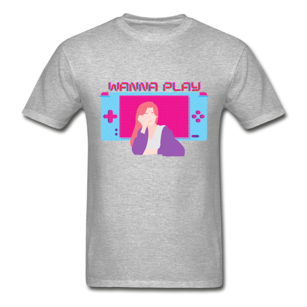 Wanna Play Retro Gameboy Gaming T-Shirt - Image 6