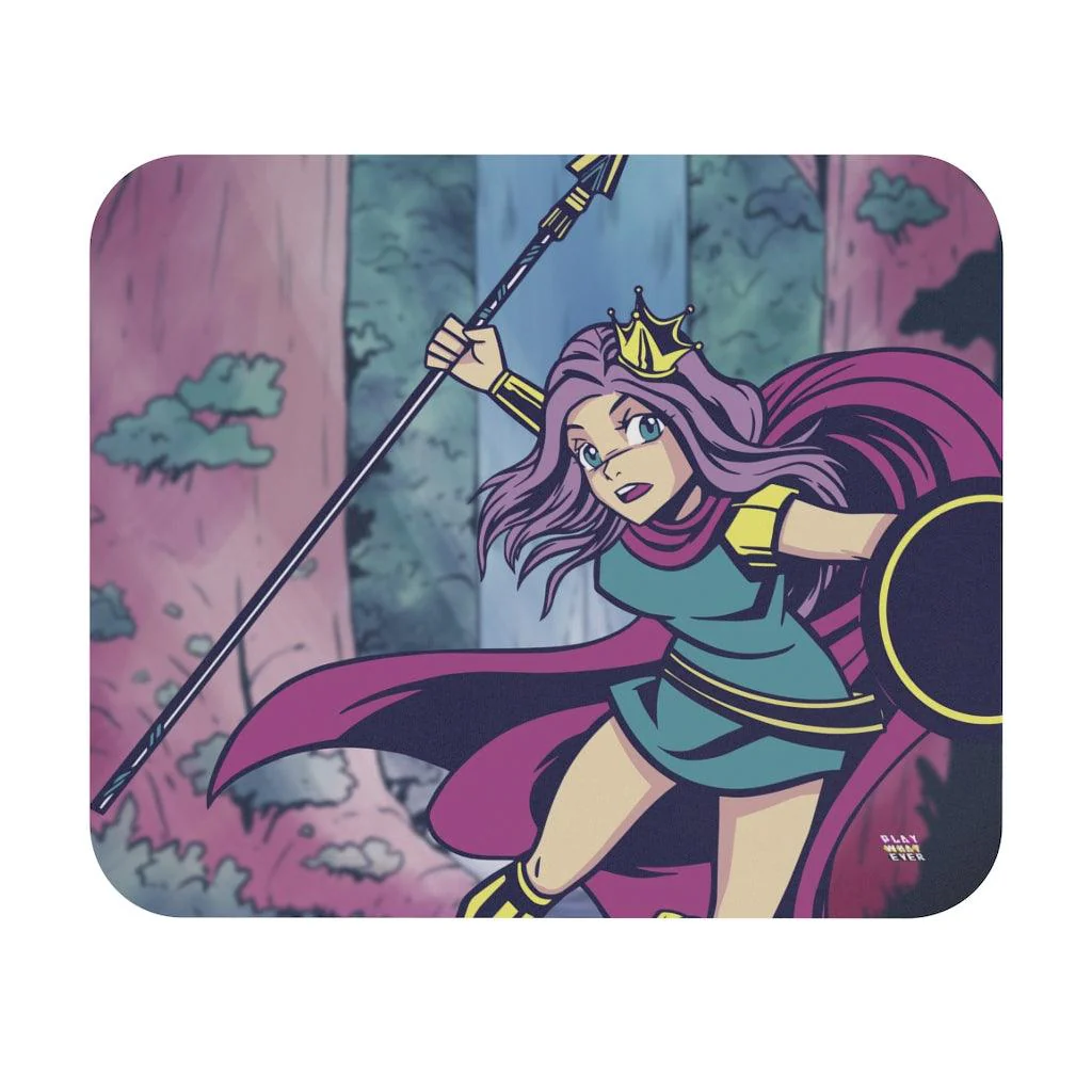 Warrior Princess Forest Adventure Mouse Pad
