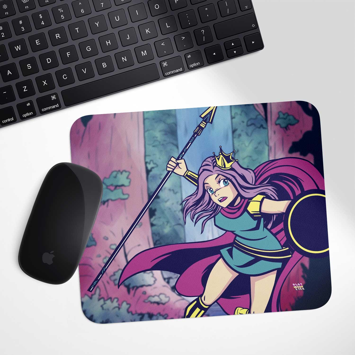 Warrior Princess Forest Adventure Mouse Pad - Image 2